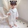 Ropa para Niños 2025 Otoño Nuevo Mono con Estampado de Fresas para Bebé Manga Larga Primavera y Otoño Ropa para Gatear Ha Yi 9778