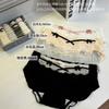3540# niñas de ballet 10A ropa interior de algodón ligera transpirable costura encaje suave cruz doble mariposa cintura ropa interior mujeres