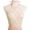 C0722 Corrente Geométrica Sexy Transfronteiriça Corrente Corporal Exagerada Garota Apimentada Sutiã Vazado Estilo Casual de Praia Corrente de Peito para Mulheres