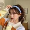 Aro de Cabelo Feminino Estilo Mori Super Fada Celebridade da Internet Cor Sólida Doce Fofo Esponja Aba Larga Headband Coreia do Sul Simples Para Lavar o Rosto Acessórios de Cabelo