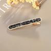 Versión coreana de la nueva horquilla brillante de pedrería de color, clip largo de pico de pato, clip simple para flequillo, clip lateral generoso, venta al por mayor para mujeres