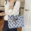 Bolsa de Bolinhas para Mulheres 2026 Nova Moda de Verão Super Tendência Classe Exquisita Bolsa Tote para o Dia a Dia Bolsa de Ombro de Grande Capacidade