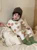 Conjunto de pijama para bebê, conjunto de outono para crianças, conjunto de duas peças com top e calça de outono, novo estilo 2026, roupa íntima sem costura de qualidade A para meninos