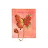 Marcapáginas de Metal Retro Exquisito con Forma de Mariposa Electroplateado, Souvenir Cultural y Creativo de Alto Valor para Estudiantes, Exquisito Clip para Páginas de Lectura