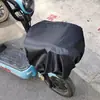 Funda impermeable para cesta de vehículo eléctrico con estampado de dibujos animados, funda a prueba de lluvia para cesta de almacenamiento delantera, funda de protección solar y contra el polvo, PVC engrosado