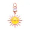 S28 Accesorios para joyería DIY micro incrustación aceite mini sol rayo molino de viento copo de nieve luna estrellas