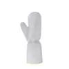 Guantes de Cocina para Lavar Platos, Desengrasar y Fregar, Guantes de Alambre de Acero con Forro de Felpa, Duraderos y Engrosados, Guantes Plateados de Alambre para Limpieza del Hogar Anti-quemaduras