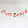 Estilo Ins Peça Única Letras de Aniversário Banner Feliz Aniversário Decoração de Festa de Aniversário Cenário de Primeiro Aniversário Montagem Guirlanda