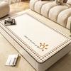 Mantel de Mesa de Centro de Cuero Impermeable y a Prueba de Aceite No Lavable Mantel de Mesa Lujo Ligero de Alta Gama Sala de Estar Anti-escaldaduras Protector de Escritorio para Mesa de Comedor