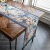Camino de mesa estilo americano, tapete para mesa de centro, mantel, cubierta para mesa de comedor, cubierta para mueble de TV, decoración de aparador, decoración fresca para el hogar