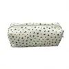 Estuche de Lápices Floral Fresco Ins, Bolsa de Papelería Simple de Gran Capacidad para Estudiantes, Estuche de Lápices Dulce para Niñas, Almacenamiento de Maquillaje