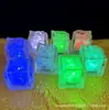 Cubos de Hielo Transparentes Luminosos de Colores LED para Bar KTV Fiesta Luz Decorativa de Atmósfera Cambia de Color Luz de Vela Impermeable