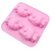Em estoque atacado conjunto de 4 peças molde de silicone para bolo melodia DIY molde de gato de desenho animado ferramentas de decoração de chocolate