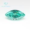 Ojo de Caballo imitación palaiba natural piedra desnuda forma de hoja azul verde paraiba palaiba circón CZ Diamante