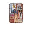 Pintura em Ferro Artístico de Personagem de Filme Vintage Estilo Europeu Pendurado na Parede de Ferro Decoração de Casa Artesanato para Exportação Venda por Atacado por Peça