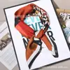 Bufanda nueva mujer satén seda 70cm estampado Joker cuadrado pequeño regalo bufanda regalo fábrica venta al por mayor