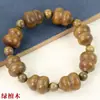 Pulseras de Calabaza al por Mayor, Cuentas Budistas de Madera, Joyería de Múltiples Cuentas, Estilo Chino Nuevo Inspirado en Zen, Accesorios de Mano para Parejas Estilo Chino