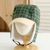 Boné de Baseball Listrado Estilo Coreano para Meninas Atacado Tendência ao Ar Livre Boné de Baseball para Bebê Chapéu Fresco Quente com Proteção para Ouvidos para Crianças