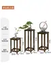 Estante para Flores Sala de Estar Estantería de Pie Almacenamiento Balcón Madera Maciza China Mesa para Flores Multi-Nivel Soporte para Macetas de Flores Suculentas
