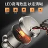 Novo Tipo C Inteligente Lavável Display Digital Sucção Magnética Lâmina Sete Elétrica Barbeador Cabeça Raspada Máquina de Barbear Seis em Um