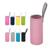 Funda aislante portátil multicolor para taza, resistente al calor y anti-quemaduras, para tazas de vidrio, funda de taza de material de buceo, funda protectora para tazas de plástico