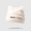Gorro de felpa para proteger las orejas y adelgazar el rostro, para circunferencia de cabeza grande, nuevo gorro de invierno holgado para mujer, mullido y cálido, cubre-cabeza para protección contra el frío