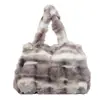 Bolsos para Mujer, Nuevos Estilos Otoño e Invierno, Versátiles y Sencillos, Bolsos de Felpa, Gran Capacidad, Bolsos de Mano Tote, Bolsos de Compras, Bolsos de Hombro