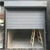 Porta de Rolo Elétrica Aço Inoxidável Personalizada Porta de Segurança para Loja de Shopping Center Controle Remoto Casa Garagem Porta de Rolo Galvanizada