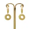 Acero inoxidable 316L geométrico moda vintage con anillo colgante aretes collar joyería accesorios semiacabados