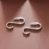 Prata de lei S925, vintage, maciço, fecho de águia de prata único, fecho de gancho de águia, pulseira masculina DIY, acessório de joia de prata, fecho grande