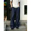 Pantalones a cuadros casuales retro americanos transfronterizos para hombre, de verano, relajados, de corte recto holgado, deportivos, de pierna ancha