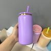 Termo de sublimación al vacío de doble capa transfronterizo de Amazon 16 oz lata pop galvanoplastia Phnom Penh láser taza de tubo láser