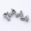 Tornillos Autorroscantes de Cabeza Plana Redonda con Cabeza Ranurada, Tornillos Autorroscantes de Cabeza Avellanada de Acero Inoxidable 304 para Madera