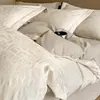 Conjunto de cama de quatro peças em jacquard de algodão puro escovado, qualidade A, quente para outono e inverno, com um toque de luxo leve e de alta qualidade, projetado para o quarto principal