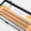Espantalho 10P 20P Cílios de Cabelo Agrupados Auto-Enxertados Cílios Individuais Postiços Cílios Espessos de Três Fileiras