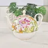 Ouge Retro Estilo Europeo Doble Olla Cerámica Juego de Té Porcelana Hueso Té de la Tarde Cafetera Juego de Comida para Una Persona Regalo