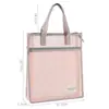 Bolsa de malla especial para exámenes, bolso de un solo hombro, bolso para tutores, bolsa con cremallera, archivador de datos A4, malla transparente, gran capacidad