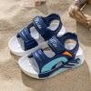 Sandalias Casuales para Estudiantes, Zapatos de PVC de Suela Blanda para Niños Modernos y a la Moda, Sandalias Simples de Playa con Velcro