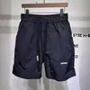 Shorts masculinos de verão, seda gelada, fina, externa, de secagem rápida, calças masculinas soltas, calças esportivas casuais de cinco pontos