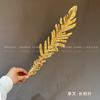 Garfo único flor de eucalipto dourado hortênsia leque dourado folha de ginkgo bênção de casamento balde arranjo de flores de folhas douradas