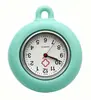 Relógio de Bolso Médico Redondo de Silicone para Enfermeira, Relógio de Bolso para Estudantes, Relógio de Peito Simples para Enfermeira, Relógio de Quartzo, Relógios no Atacado