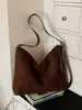 Bolso de hombro de alta calidad, vintage, de gran capacidad, para mujer, nuevo de moda 2026, súper vendido, bandolera tipo cubo para el día a día