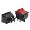 Interruptor de barco KCD4 4 patas con lámpara pata de cobre interruptor basculante de alimentación 31x 25 con lámpara cuatro patas 16A/250V