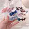 Grampo de osso de peixe peixinho fofo japonês clipe para franja de menina ins clipe lateral para cabelo desfiado clipe original divertido para estudante