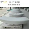 Taburete de Hormigón Visto Superficie Imitación Terrazzo Cemento Árbol de Paisaje GRC Taburete para Piscina Fabricante de Piedra Artificial