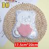 Peluche de Conejo de Dibujos Animados Lentejuelas Bordado Parche de Tela para Ropa Hecho a Mano Accesorios de Conejo para Bolsa de Niños Parche al por Mayor