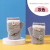 Guantes de Celebridad de Internet Transfronterizos, Guantes de Invierno de Felpa de Medio Dedo con Cubierta Plegable Calientes sin Dedos de Piel Sintética de Visón Tejidos para Estudiantes y Niños
