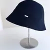 Chapéu de Tricô de Mistura de Linho Estilo Muji para Mulheres Chapéu de Sol de Verão Chapéu Balde Cor Sólida Casual Chapéu Bacia Chapéu de Sol para Ir ao Trabalho
