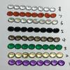 Existem todos os tipos de cristal branco natural, ágata vermelha, ágata verde, ágata preta, cristal de chá, ametista, cristal amarelo, puxe a pedra, forma de 3 * 4 denier