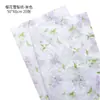 Papel de Envoltura para Ramo de Flores de Papel Perlado con Estampado de Lazo al por Mayor Transfronterizo Papel de Revestimiento Papel de Envoltura Floral para Regalos